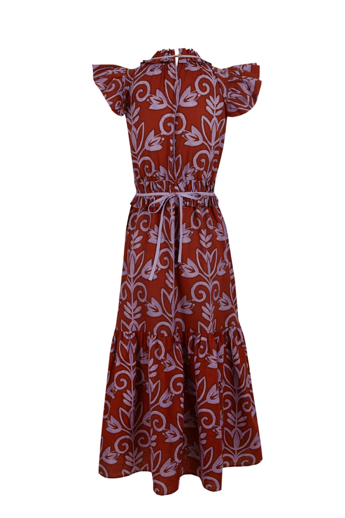 PORTOCARRO RUFFLE DRESS